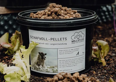 Schafwollpellets 1 kg Eimer